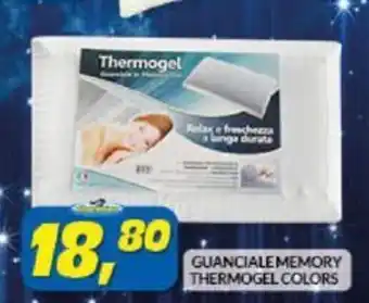Risparmio Casa GUANCIALE MEMORY THERMOGEL COLORS offerta