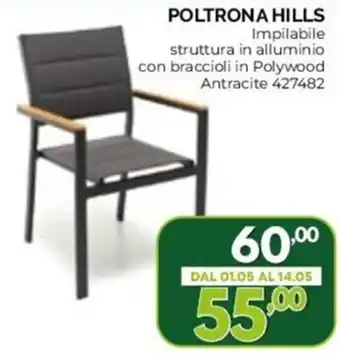 Orizzonte POLTRONA HILLS offerta
