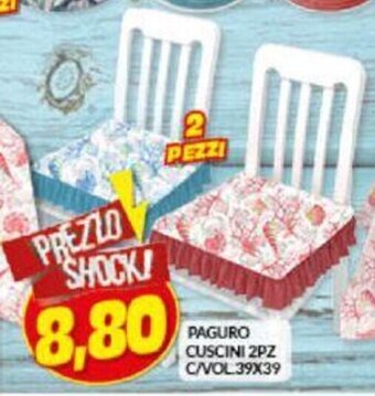 Risparmio Casa PAGURO CUSCINI 2PZ C/VOL.39X39 offerta