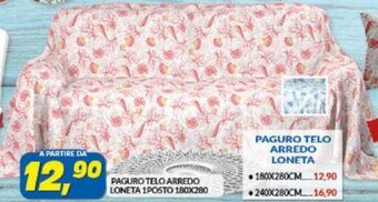 Risparmio Casa PAGURO TELO ARREDO LONETA 1POSTO 180X280 offerta