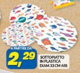 Risparmio Casa Sottopiatto IN PLASTICA DIAM 33 CM ASS offerta