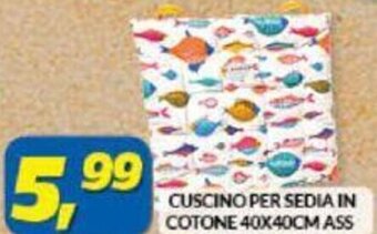 Risparmio Casa CUSCINO PER SEDIA IN COTONE 40X40CM ASS offerta