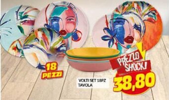 Risparmio Casa VOLTI SET 18PZ TAVOLA offerta