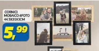 Risparmio Casa CORNICI MOSAICO 6FOTO 44.5X31X3CM offerta