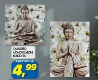 Risparmio Casa QUADRO 45X45X1,8CM BUDDHA offerta