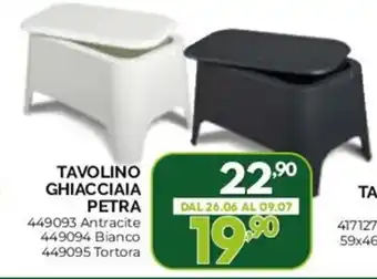 TAVOLINO GHIACCIAIA PETRA