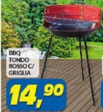 Risparmio Casa BBQ TONDO ROSSO C/ GRIGLIA offerta