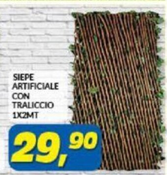 Risparmio Casa SIEPE ARTIFICIALE CON TRALICCIO 1X2MT offerta
