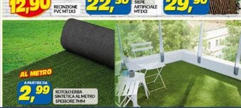 Risparmio Casa ROTOLO ERBA SINTETICA AL METRO SPESSORE 7MM offerta