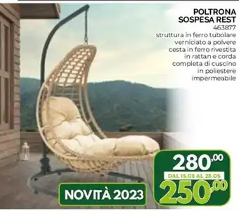 Orizzonte POLTRONA SOSPESA REST offerta