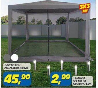Risparmio Casa GAZEBO CON ZANZARIERA 3X3MT offerta