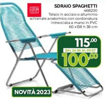 Orizzonte SDRAIO SPAGHETTI 60 x 138 h 380 cm offerta