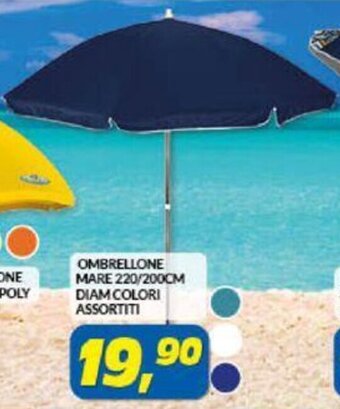 Risparmio Casa OMBRELLONE MARE 220/200CM DIAM COLORI ASSORTITI offerta