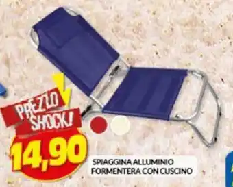 Risparmio Casa SPIAGGINA ALLUMINIO FORMENTERA CON CUSCINO offerta