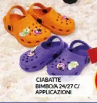 Risparmio Casa CIABATTE BIMBO/A 24/27 C/ APPLICAZIONI offerta