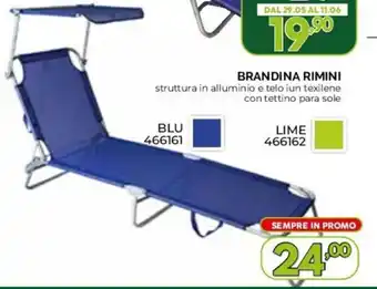 Orizzonte BRANDINA RIMINI struttura in alluminio e telo iun texilene con tettino para sole offerta