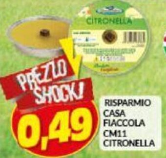 Risparmio Casa RISPARMIO CASA FIACCOLA CM11 CITRONELLA offerta
