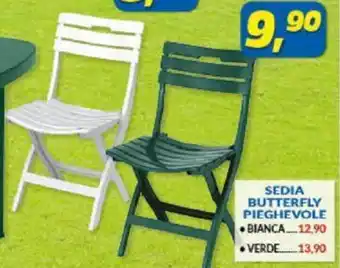 Risparmio Casa SEDIA BUTTERFLY PIEGHEVOLE ●BIANCA offerta