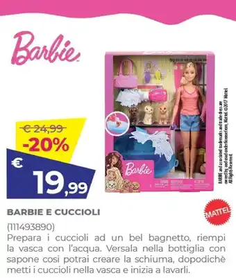 Toys Center Mattel barbie e cuccioli offerta
