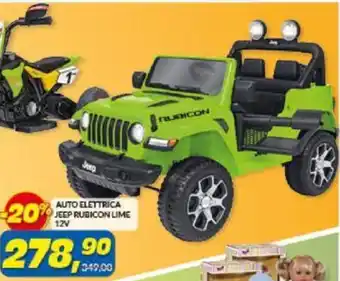 Risparmio Casa AUTO ELETTRICA JEEP RUBICON LIME 12V offerta