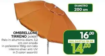 Orizzonte OMBRELLONE TIRRENO offerta