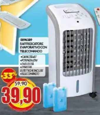Risparmio Casa RAFFRESCATORE EVAPORATIVOCON CELECOMANDO offerta