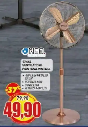 Risparmio Casa 97442 VENTILATORE PIANTANA VINTAGE offerta