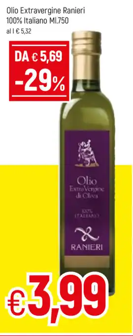 Famila Olio Extravergine Ranieri 100% Italiano 750ml offerta