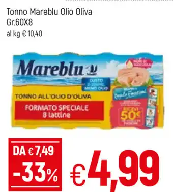 Famila Mareblu Tonno Olio Oliva 60gr. x 8 offerta