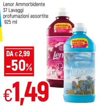 Famila Lenor Ammorbidente 37 lavaggi profumazioni assortite 925ml offerta