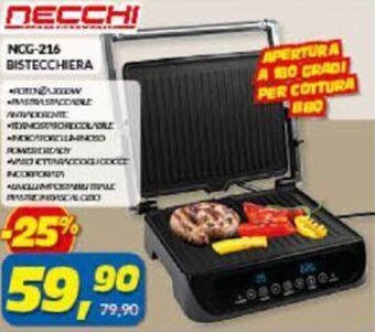 Risparmio Casa NECCHI NCG-216 BISTECCHIERA offerta
