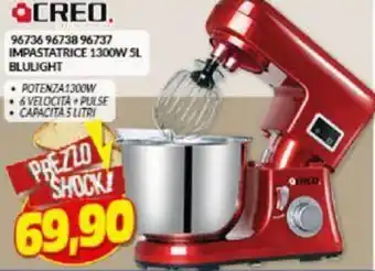 Risparmio Casa CREO 9673696738 96737 IMPASTATRICE 1300W SL BLULIGHT offerta