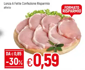 Famila Lonza A Fette Confezione Risparmio offerta