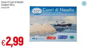 Famila Ocean 47 Cuori di Nasello Surgelati 300g offerta