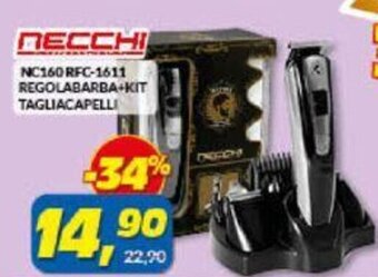 Risparmio Casa NECCHI NC160 RFC-1611 REGOLABARBA+KIT TAGLIACAPELLI offerta