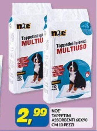 Risparmio Casa NOE TAPPETINI ASSORBENTI 60X90 CM 10 PEZZI offerta