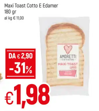Famila Maxi Toast Cotto E Edamer 180gr offerta