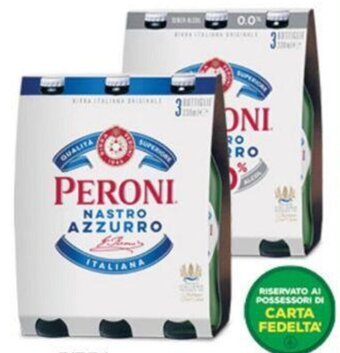 Interspar BIRRA PERONI NASTRO AZZURRO CLASSICA/ ZERO 33CL X3 offerta