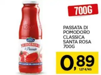Interspar PASSATA DI POMODORO CLASSICA SANTA ROSA 700G offerta