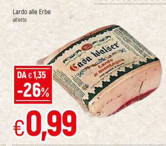 Famila Lardo alle Erbe offerta