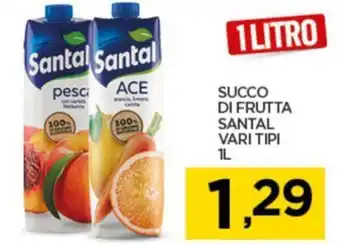 SUCCO DI FRUTTA SANTAL VARI TIPI 1L