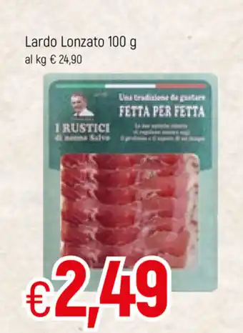 Famila Lardo Lonzato 100g offerta