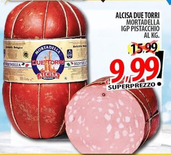 Il Genio Supermercato ALCISA DUE TORRI MORTADELLA IGP PISTACCHIO offerta