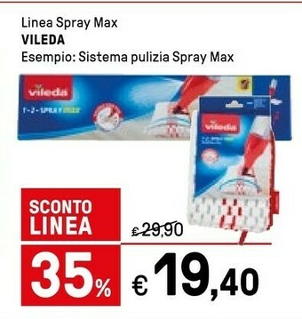 Iper La Grande Vileda Linea Spray Max offerta