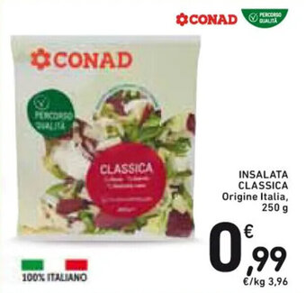 Spazio Conad INSALATA CLASSICA Origine Italia, 250 g offerta