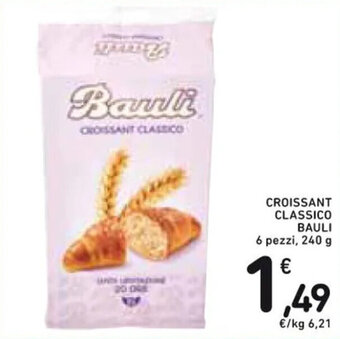 Spazio Conad CROISSANT CLASSICO BAULI 6 pezzi, 240 g offerta