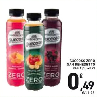 Spazio Conad SUCCOSO ZERO SAN BENEDETTO vari tipi, 40 cl offerta
