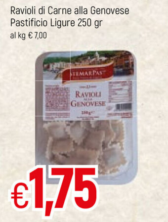 Famila Ravioli di Carne alla Genovese Pastificio Ligure 250gr offerta