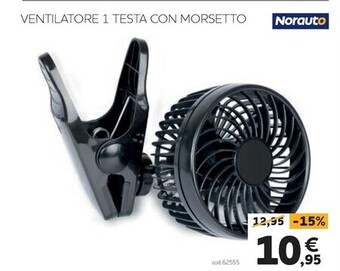 Norauto - ventilatore 1 testa con morsetto