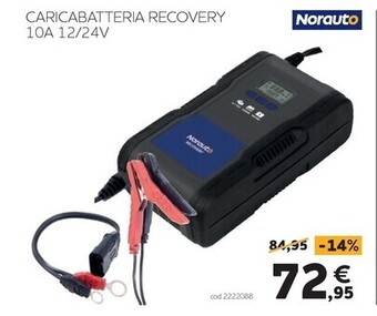 Norauto - caricabatteria recovery 10a 12/24v